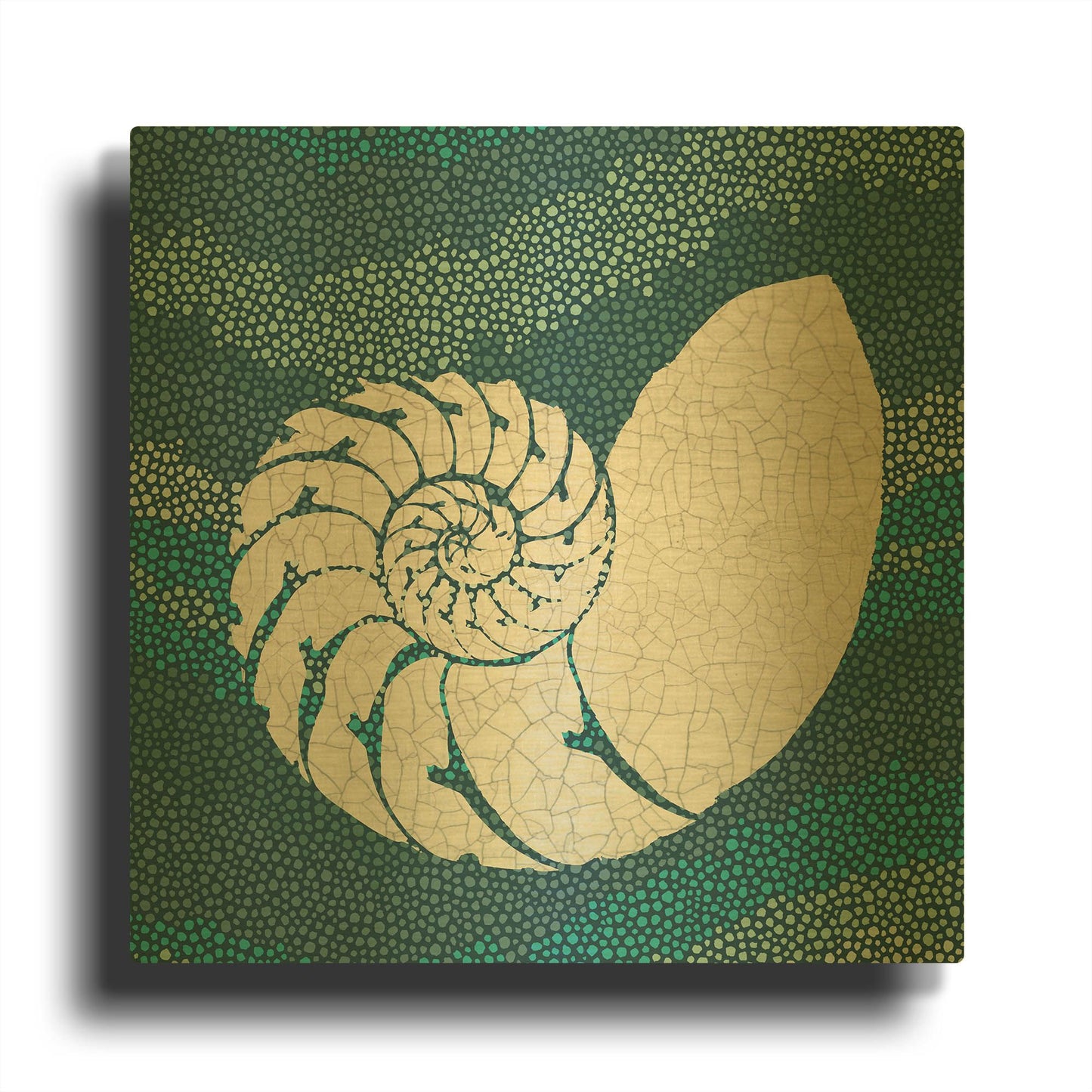 'Golden Spiral' By Wild Apple Portfolio Gold Metal Wall Art