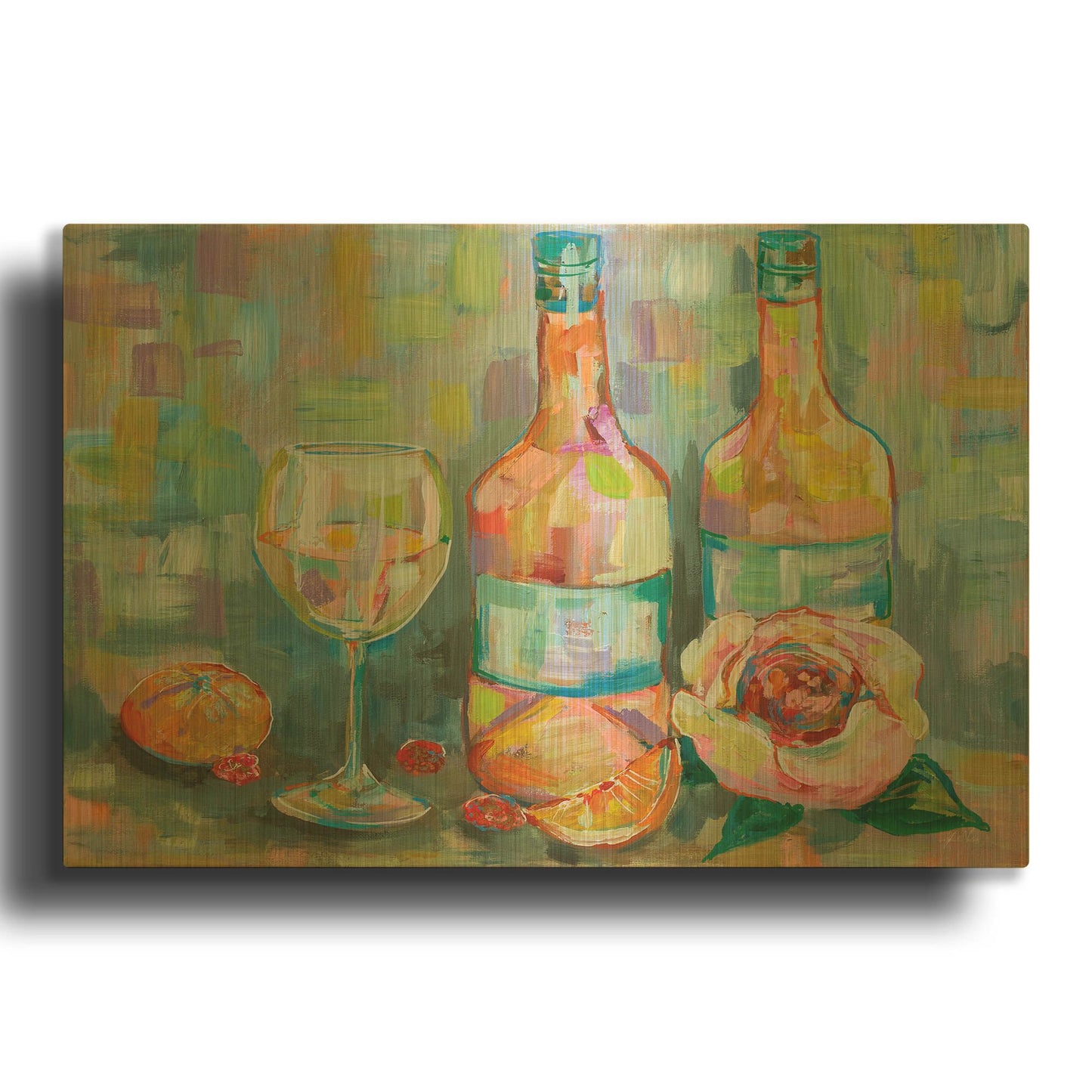 'Blush' By Jeanette Vertentes Gold Metal Wall Art