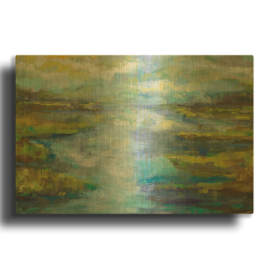 'Quietude' By Jeanette Vertentes Gold Metal Wall Art