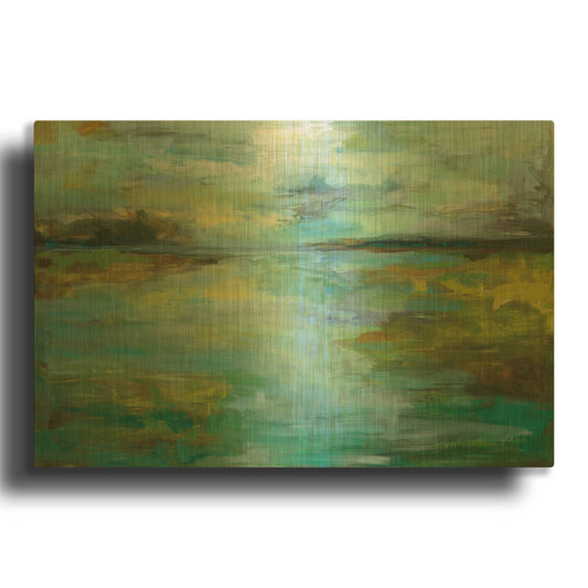 'Serene' By Jeanette Vertentes Gold Metal Wall Art