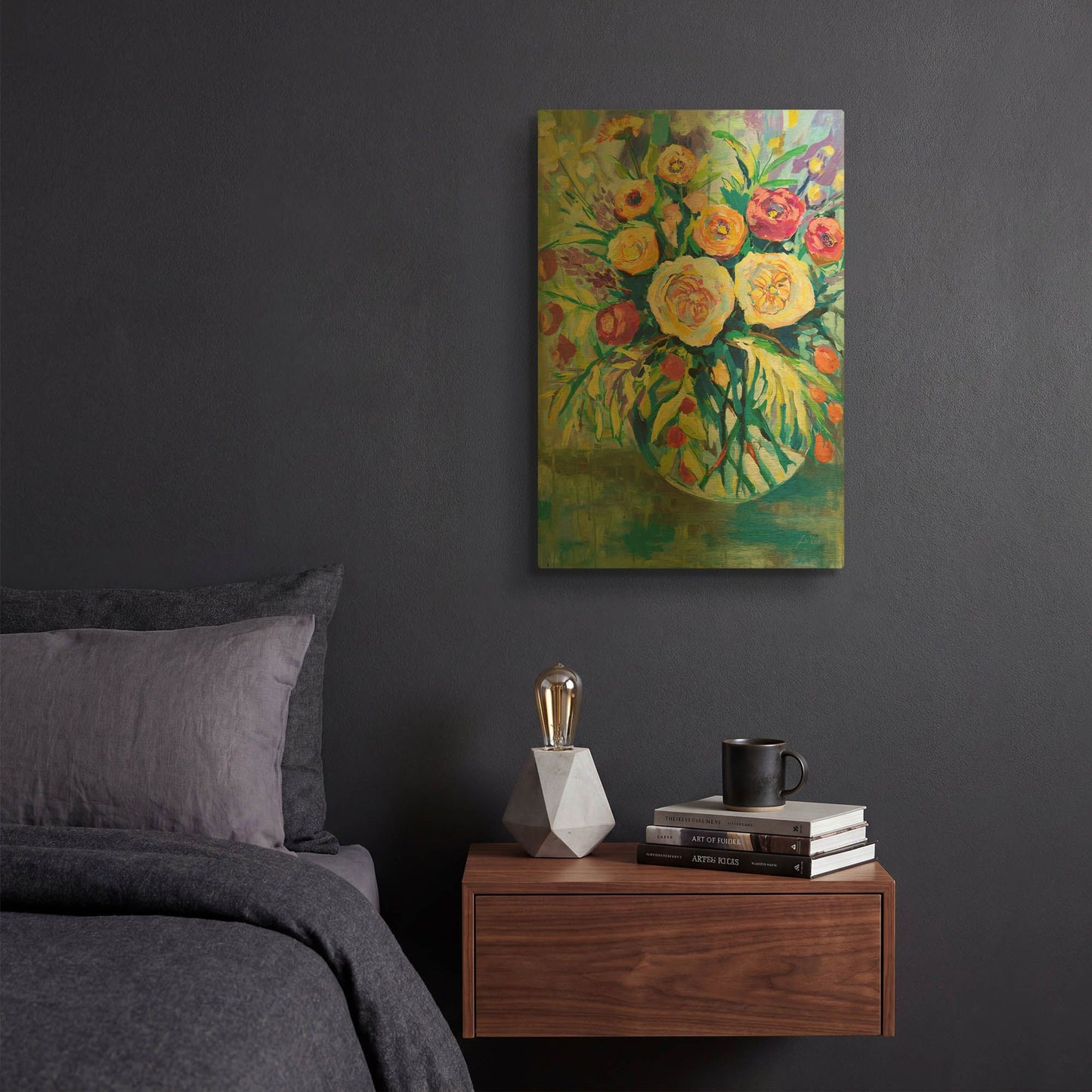 'Summer Joy' By Jeanette Vertentes Gold Metal Wall Art