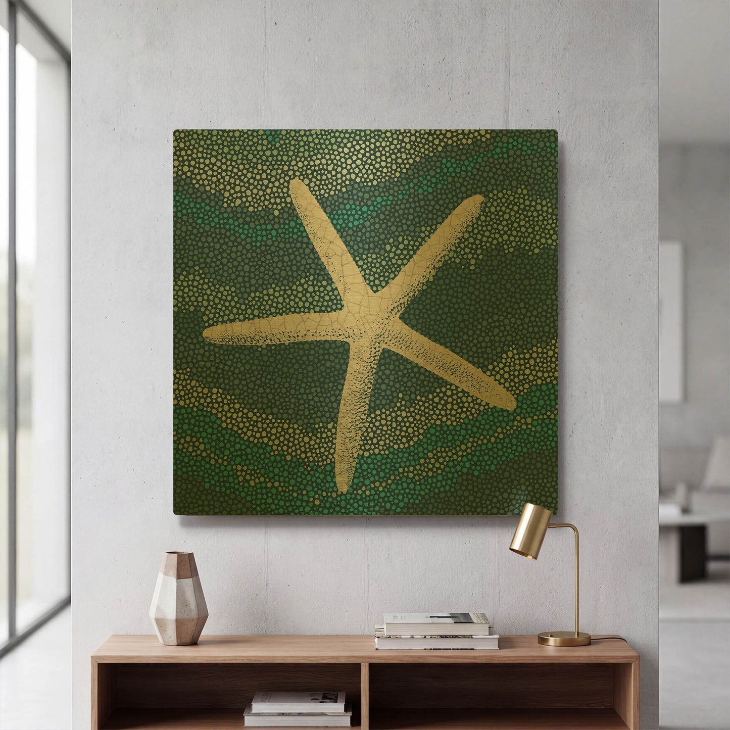 'Star Drift' By Wild Apple Portfolio Gold Metal Wall Art