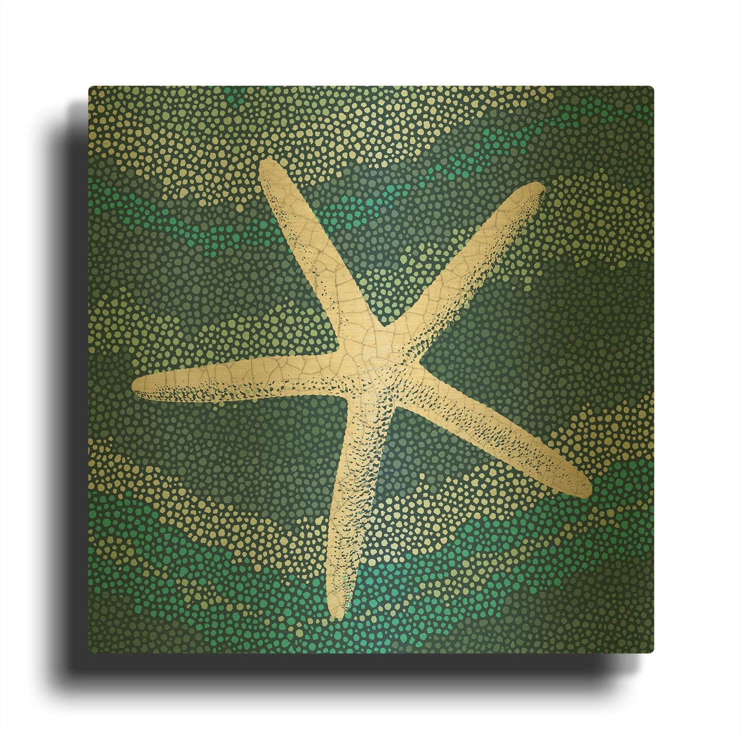 'Star Drift' By Wild Apple Portfolio Gold Metal Wall Art