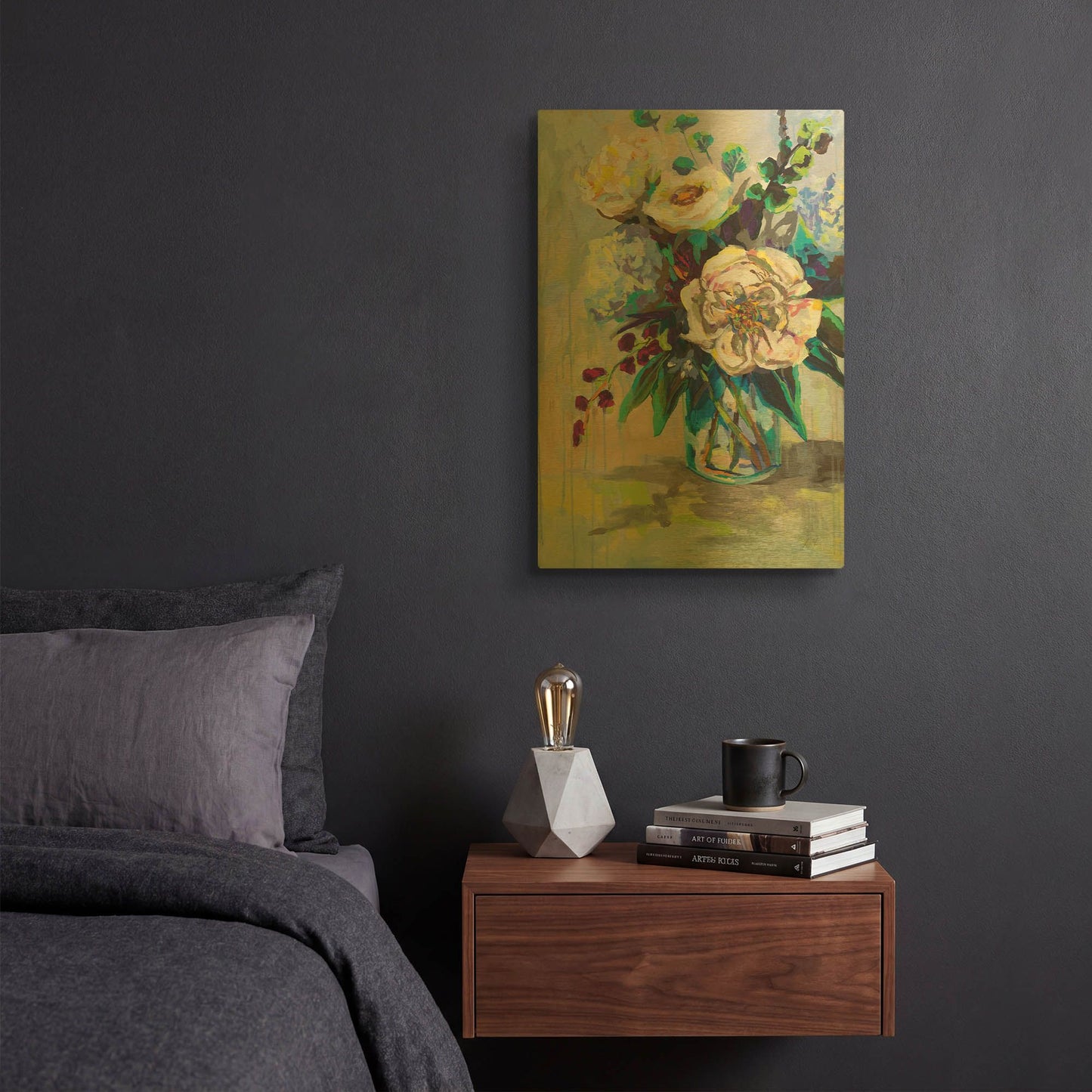 'Glowing' By Jeanette Vertentes Gold Metal Wall Art