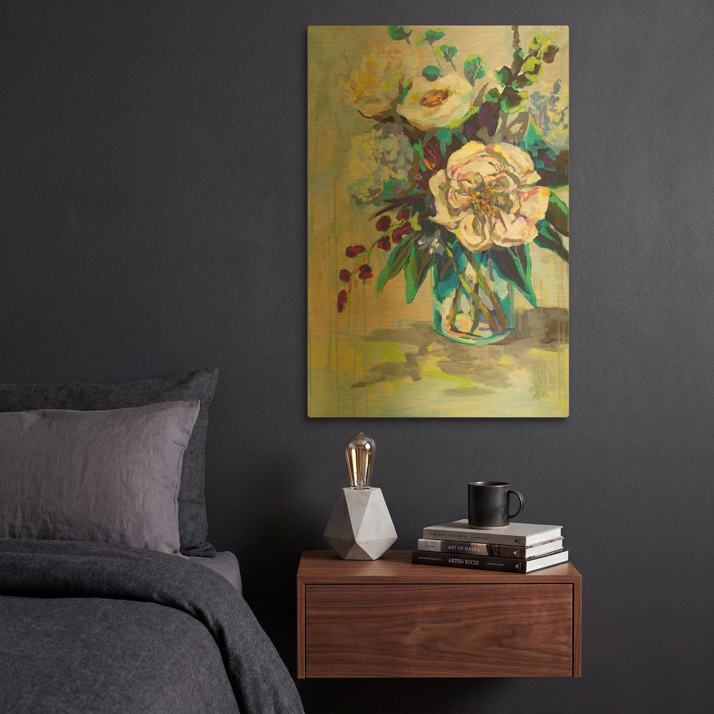 'Glowing' By Jeanette Vertentes Gold Metal Wall Art