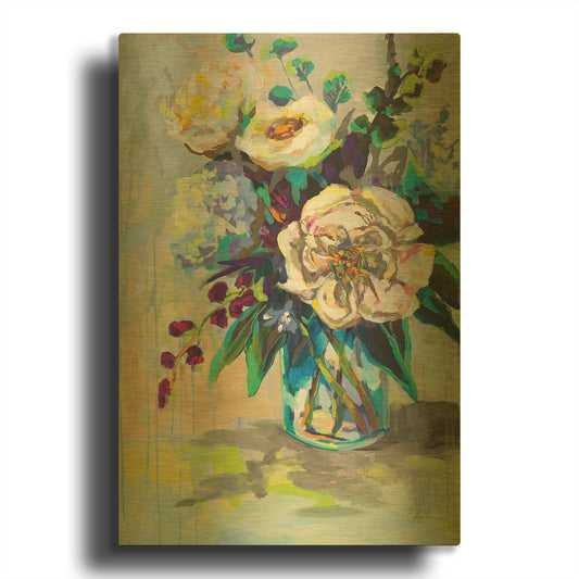 'Glowing' By Jeanette Vertentes Gold Metal Wall Art