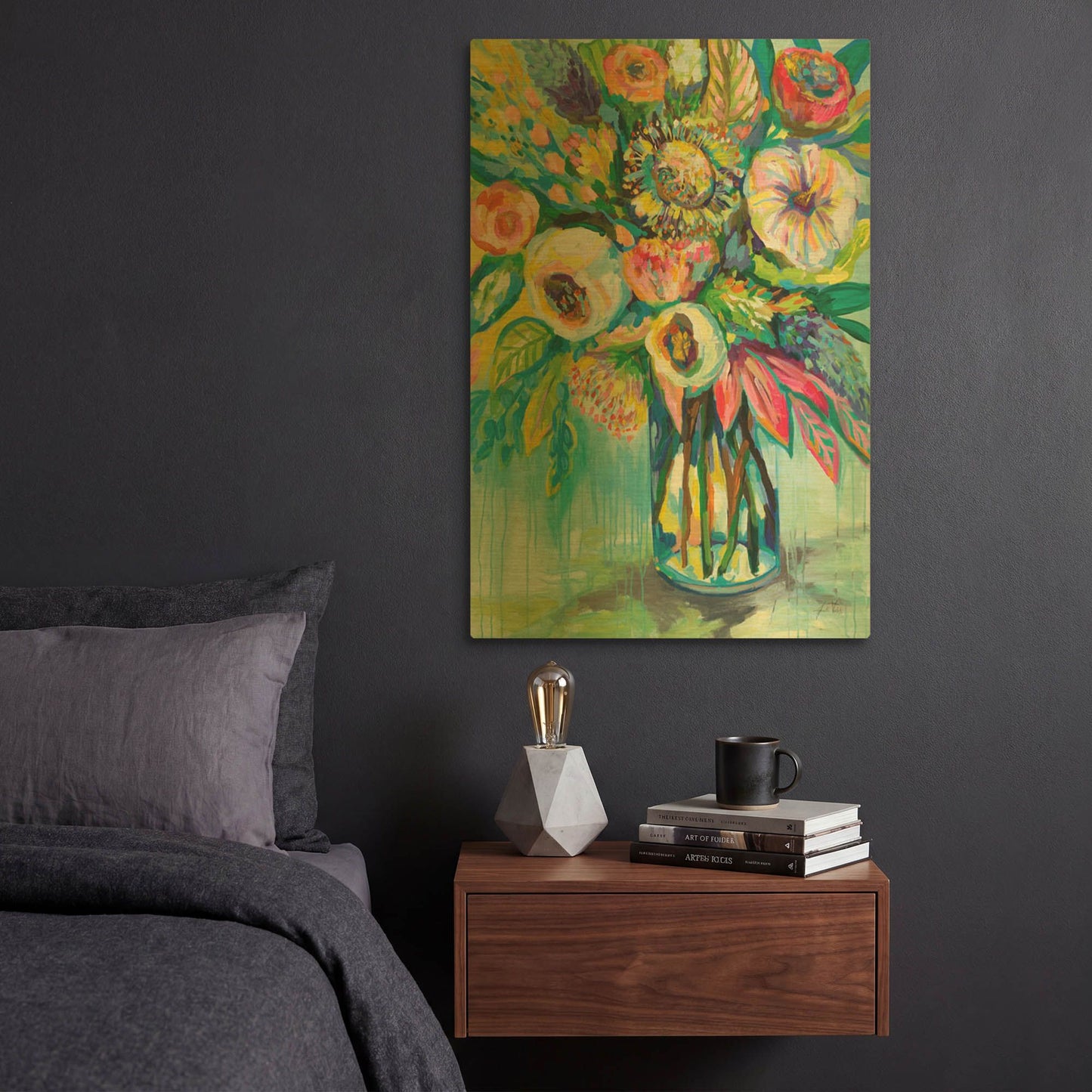 'Color Burst' By Jeanette Vertentes Gold Metal Wall Art