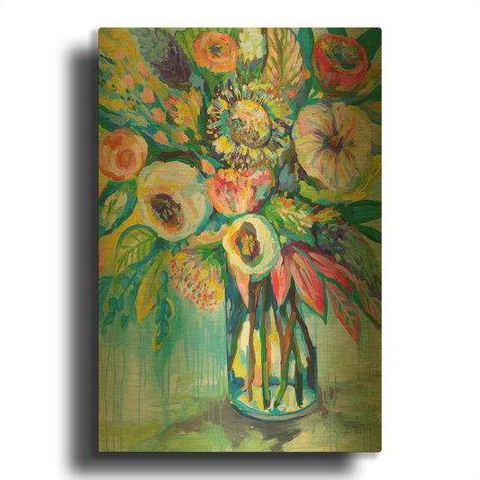 'Color Burst' By Jeanette Vertentes Gold Metal Wall Art