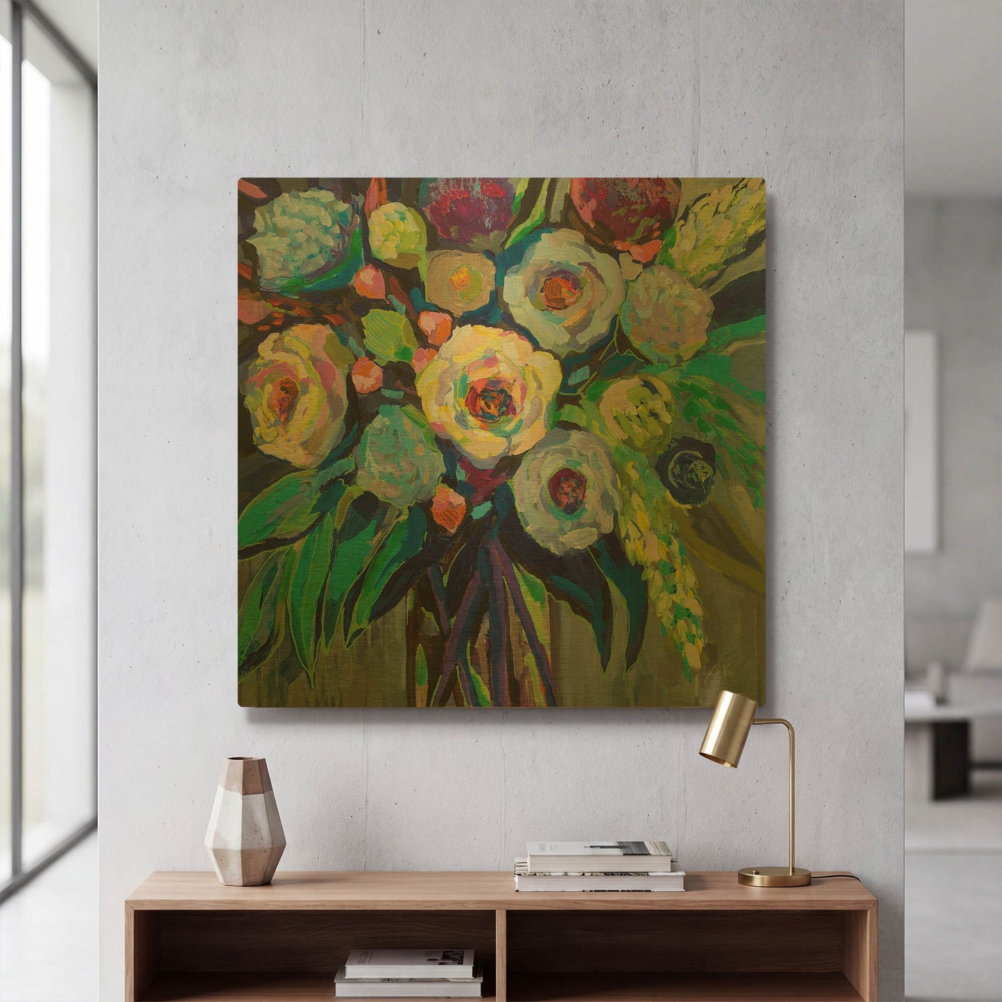 'Nighttime' By Jeanette Vertentes Gold Metal Wall Art