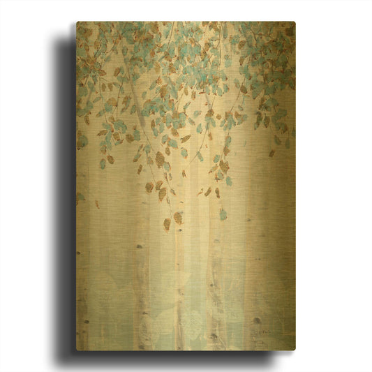 'Dream Forest II' By James Wiens Gold Metal Wall Art