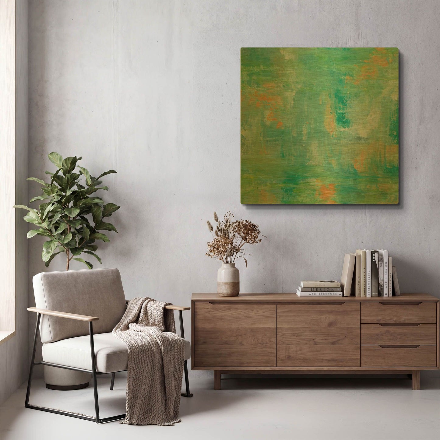 'Ecstasy' By Jeanette Vertentes Gold Metal Wall Art
