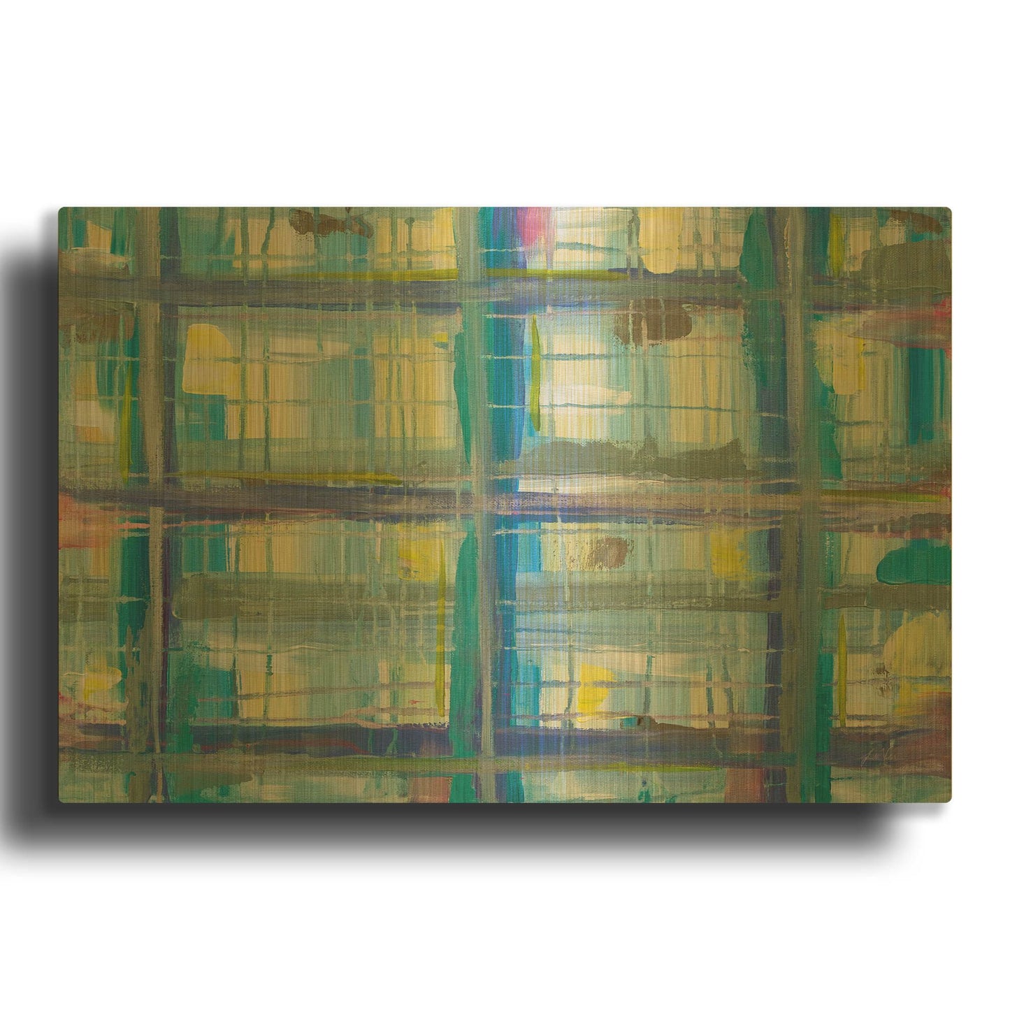 'India' By Jeanette Vertentes Gold Metal Wall Art