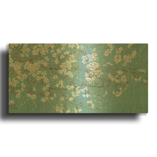 'April Breeze I TEAL' By James Wiens Gold Metal Wall Art
