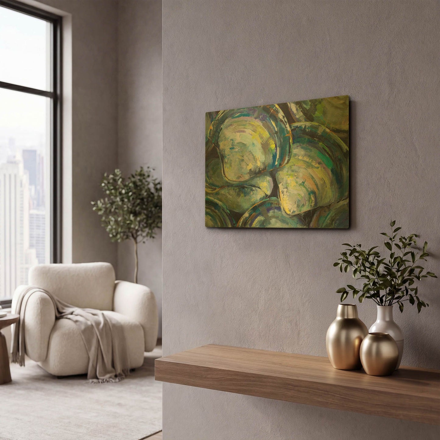 'Variety' By Jeanette Vertentes Gold Metal Wall Art