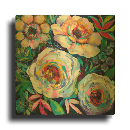 'Reaching for the Sun' By Jeanette Vertentes Gold Metal Wall Art