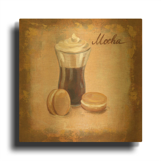 'Coffee Time I' By Silvia Vassileva Gold Metal Wall Art