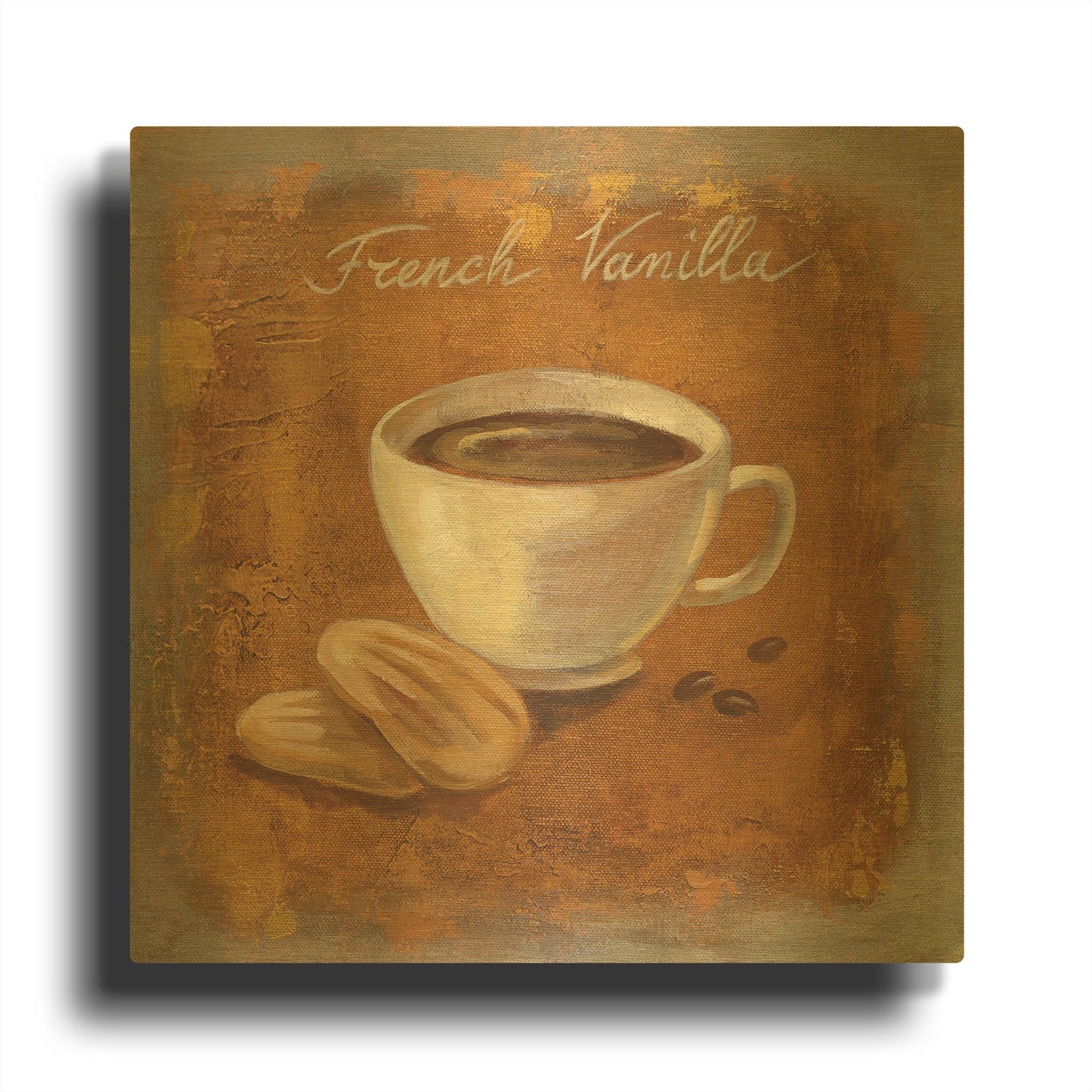 'Coffee Time II' By Silvia Vassileva Gold Metal Wall Art