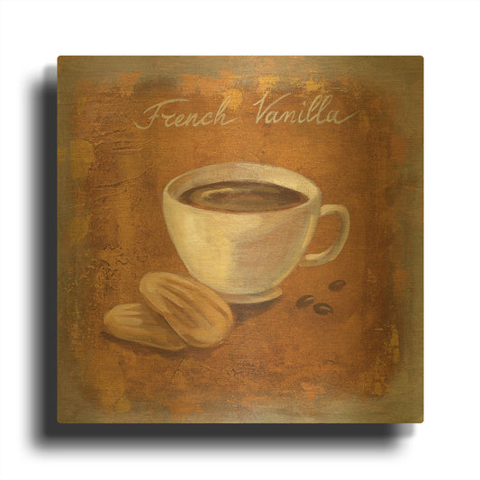 'Coffee Time II' By Silvia Vassileva Gold Metal Wall Art