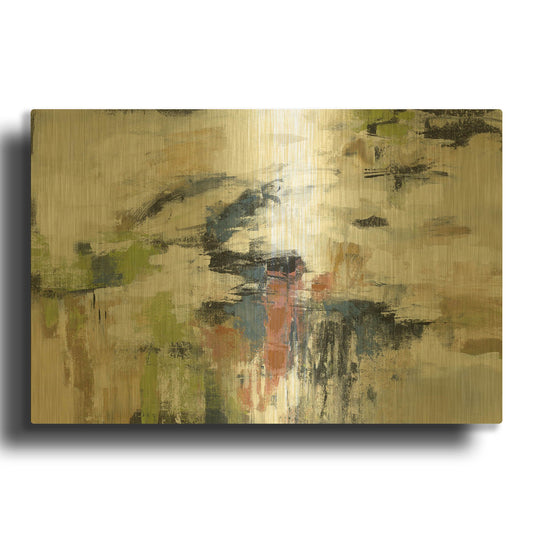 'Highline View' By Silvia Vassileva Gold Metal Wall Art