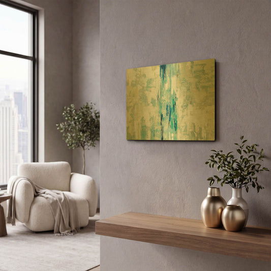 'Underwater Reflections' By Silvia Vassileva Gold Metal Wall Art