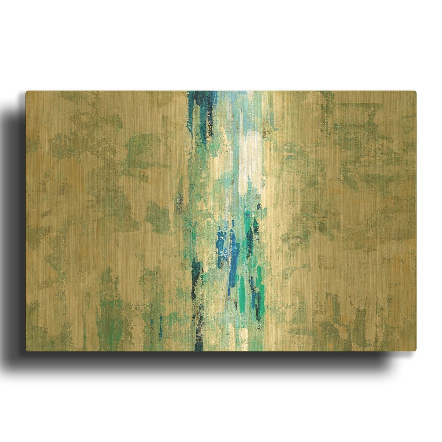 'Underwater Reflections' By Silvia Vassileva Gold Metal Wall Art