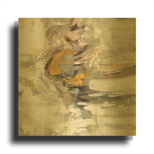 'Amber Ring' By Silvia Vassileva Gold Metal Wall Art