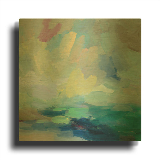 'Storm I' By Silvia Vassileva Gold Metal Wall Art