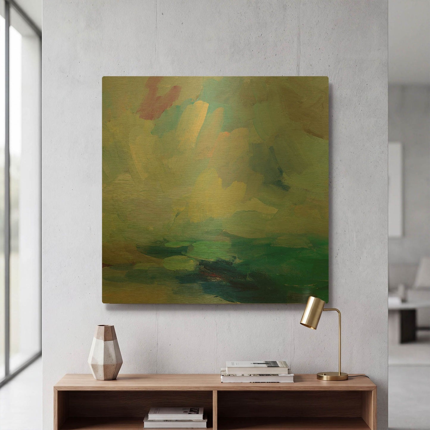 'Storm I' By Silvia Vassileva Gold Metal Wall Art