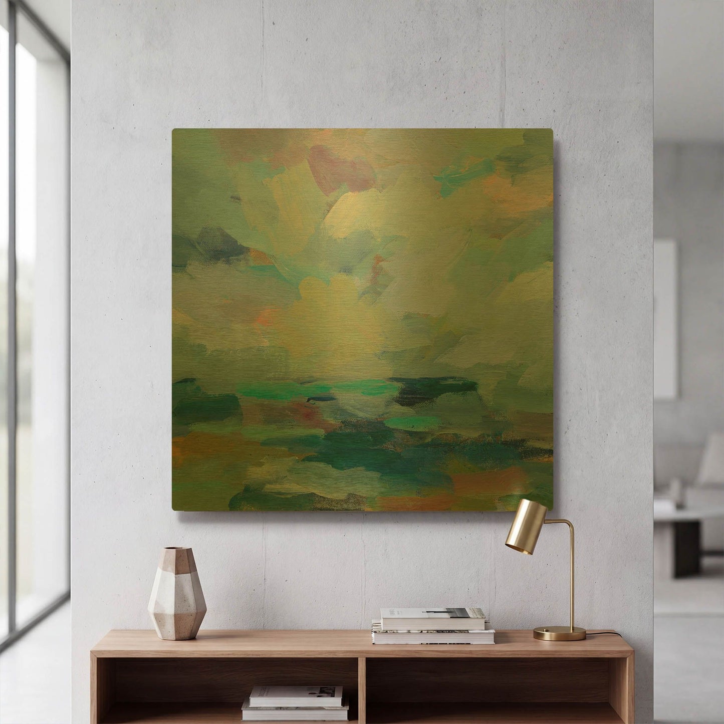 'Storm II' By Silvia Vassileva Gold Metal Wall Art