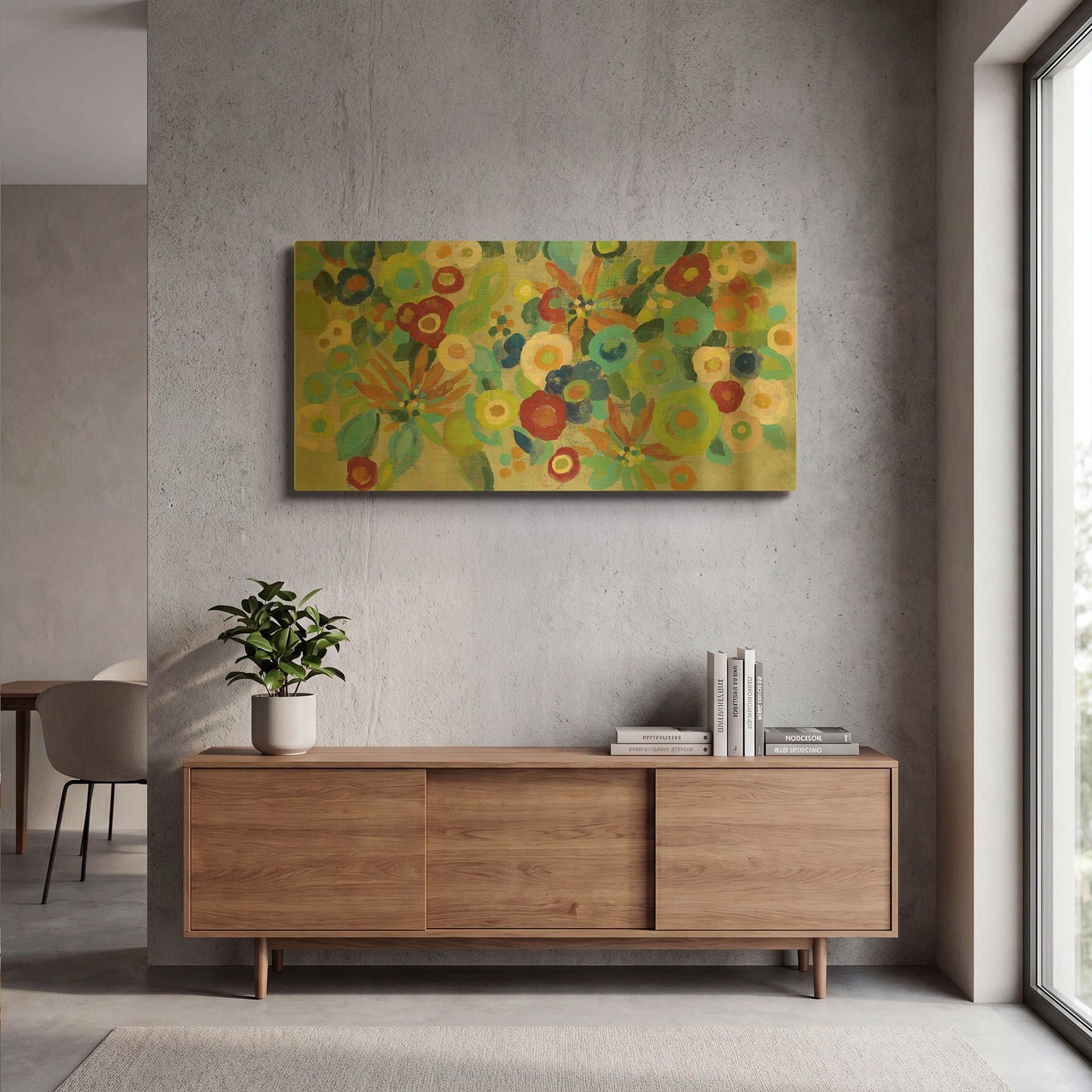 'Flower Market I' By Silvia Vassileva Gold Metal Wall Art