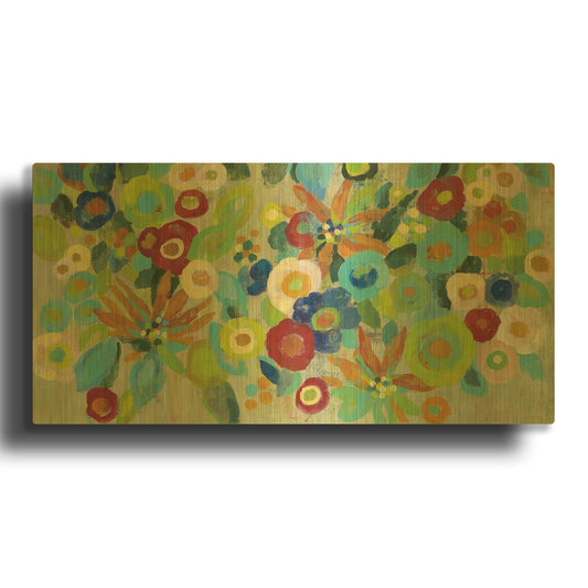 'Flower Market I' By Silvia Vassileva Gold Metal Wall Art