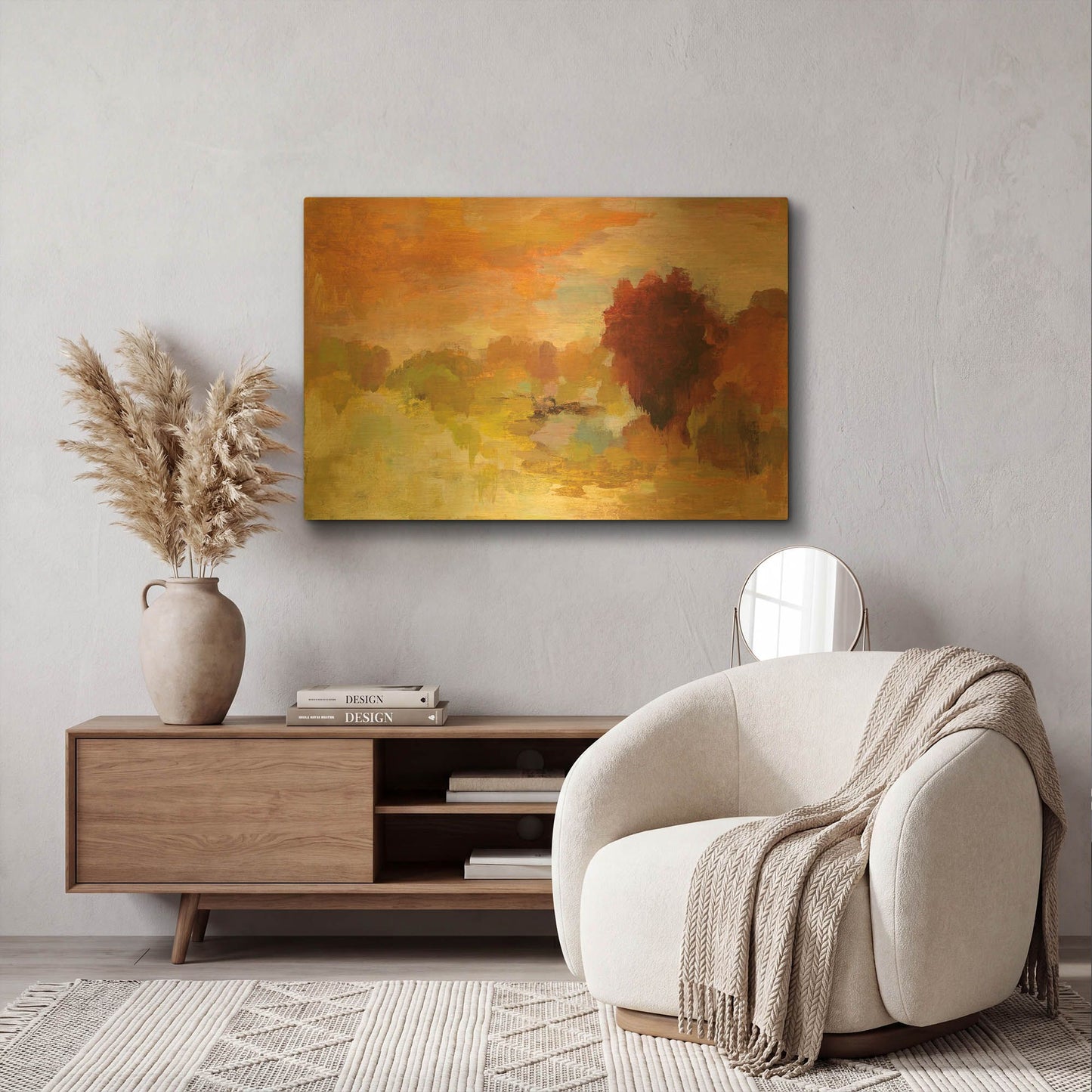 'Fall Glory' By Silvia Vassileva Gold Metal Wall Art