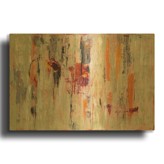 'Graffiti Wall I' By Silvia Vassileva Gold Metal Wall Art