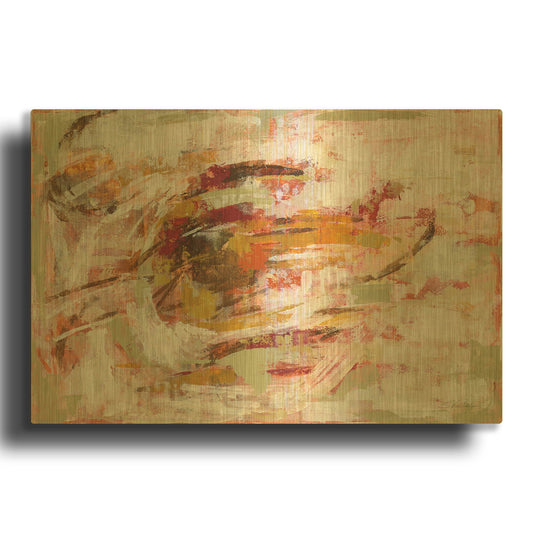 'Graffiti Wall II' By Silvia Vassileva Gold Metal Wall Art