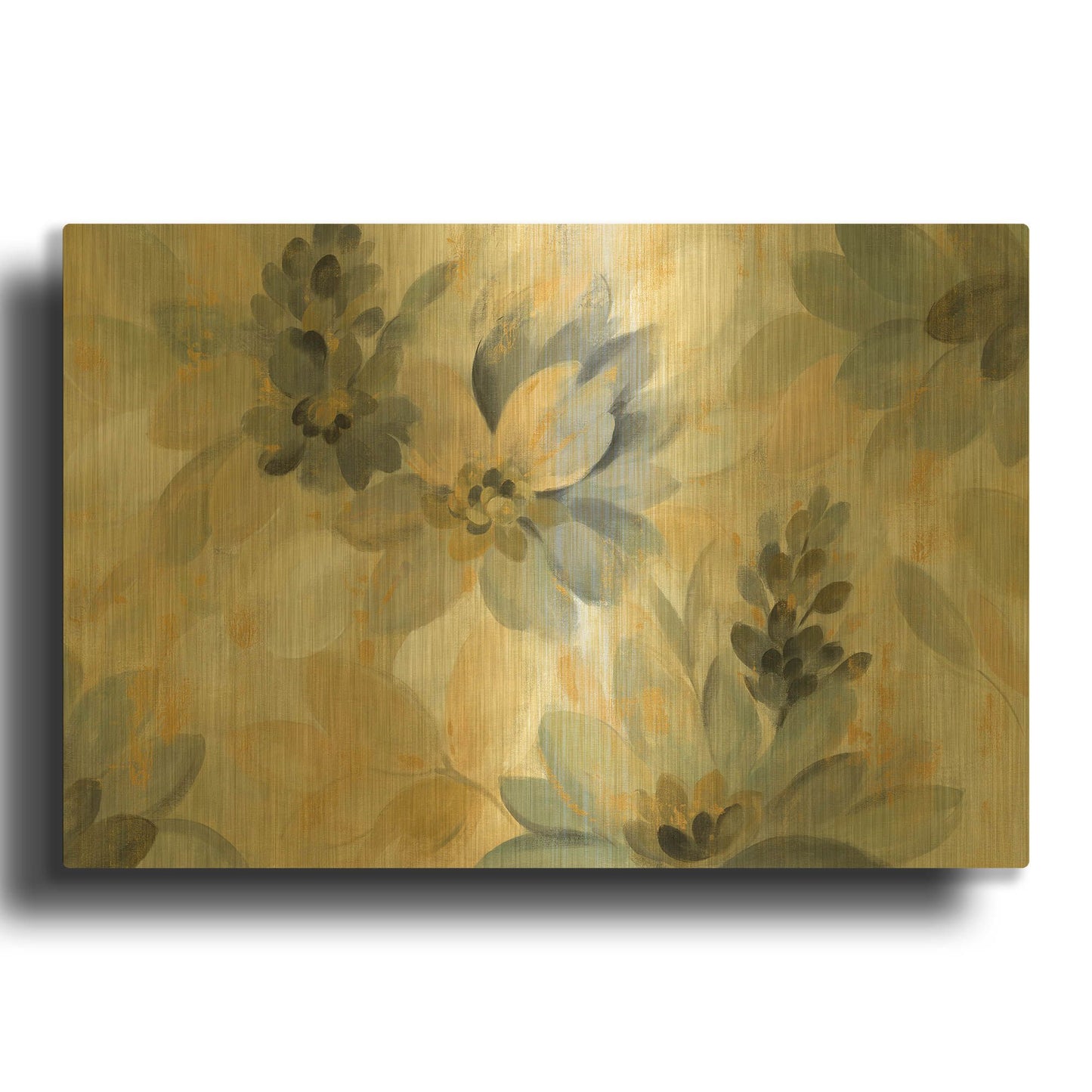 'Secret Garden' By Silvia Vassileva Gold Metal Wall Art
