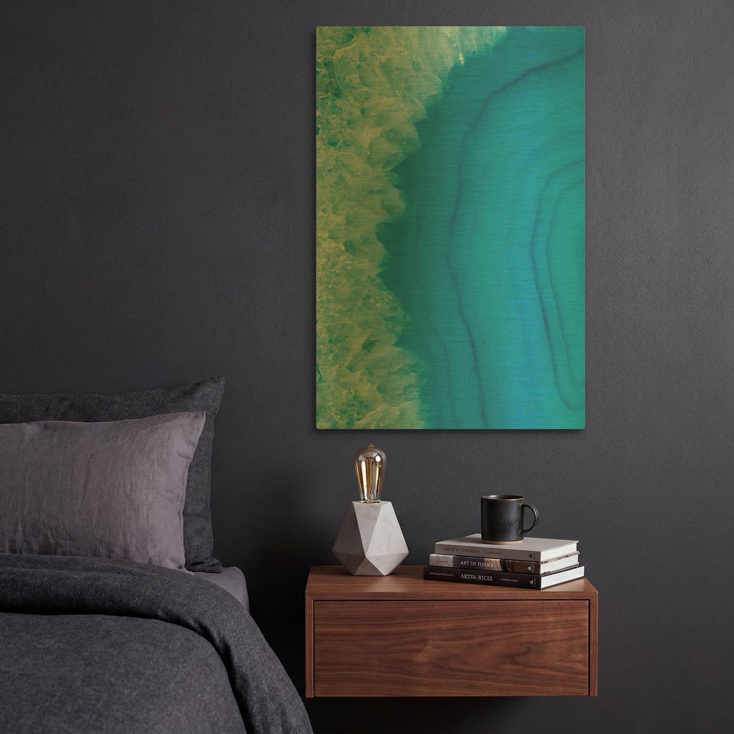 'Agate Geode I' By Wild Apple Portfolio Gold Metal Wall Art