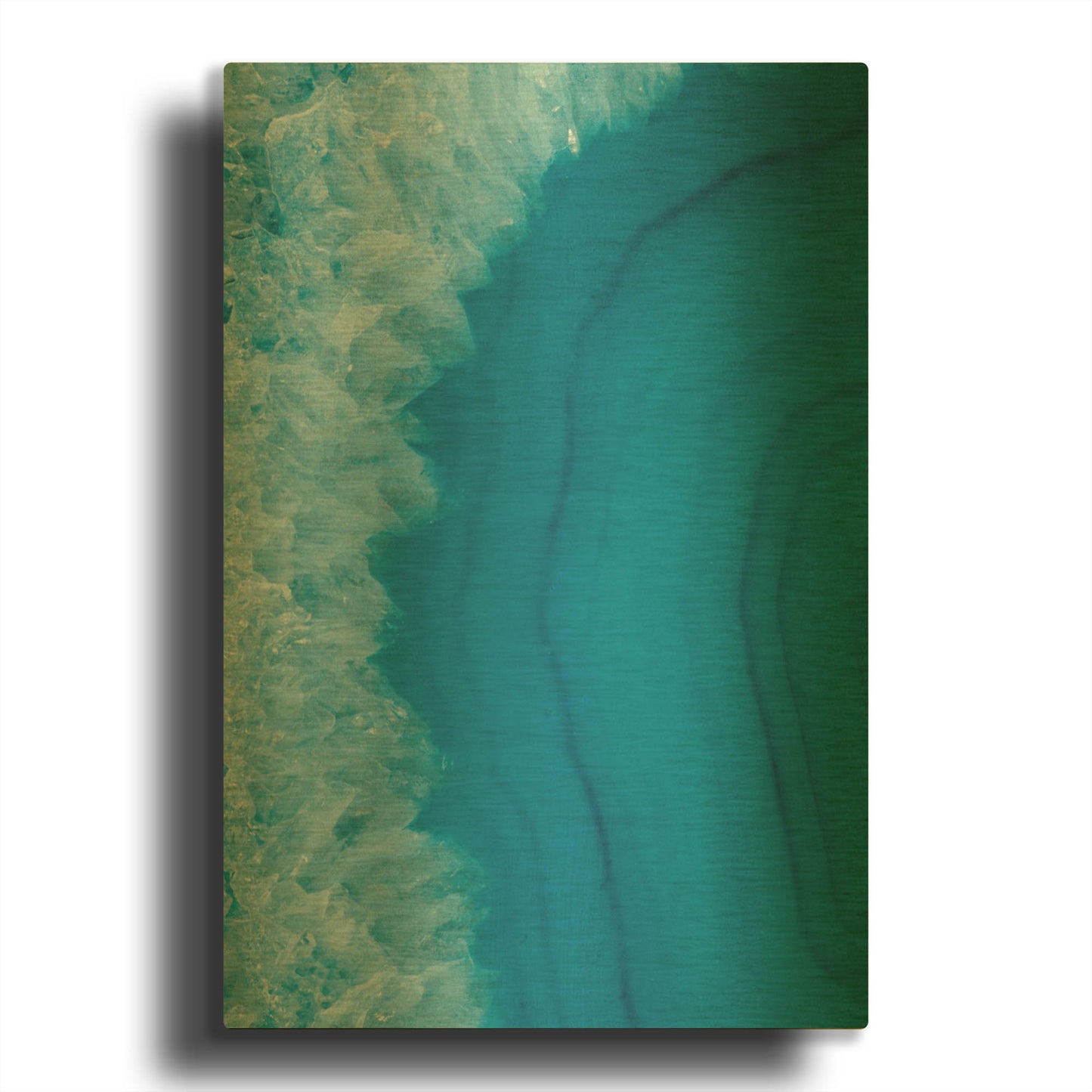 'Agate Geode I' By Wild Apple Portfolio Gold Metal Wall Art