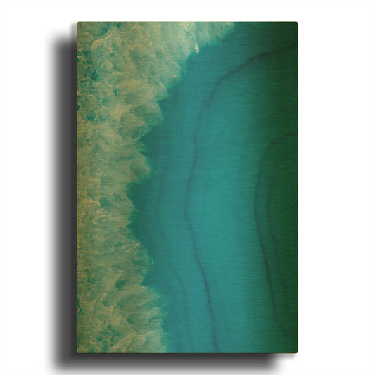 'Agate Geode I' By Wild Apple Portfolio Gold Metal Wall Art