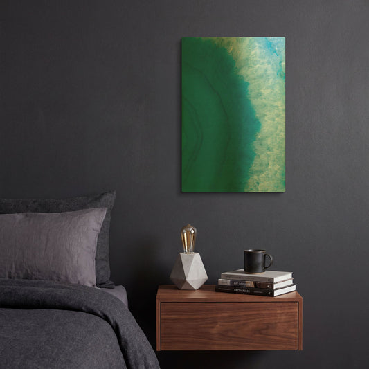 'Agate Geode II' By Wild Apple Portfolio Gold Metal Wall Art