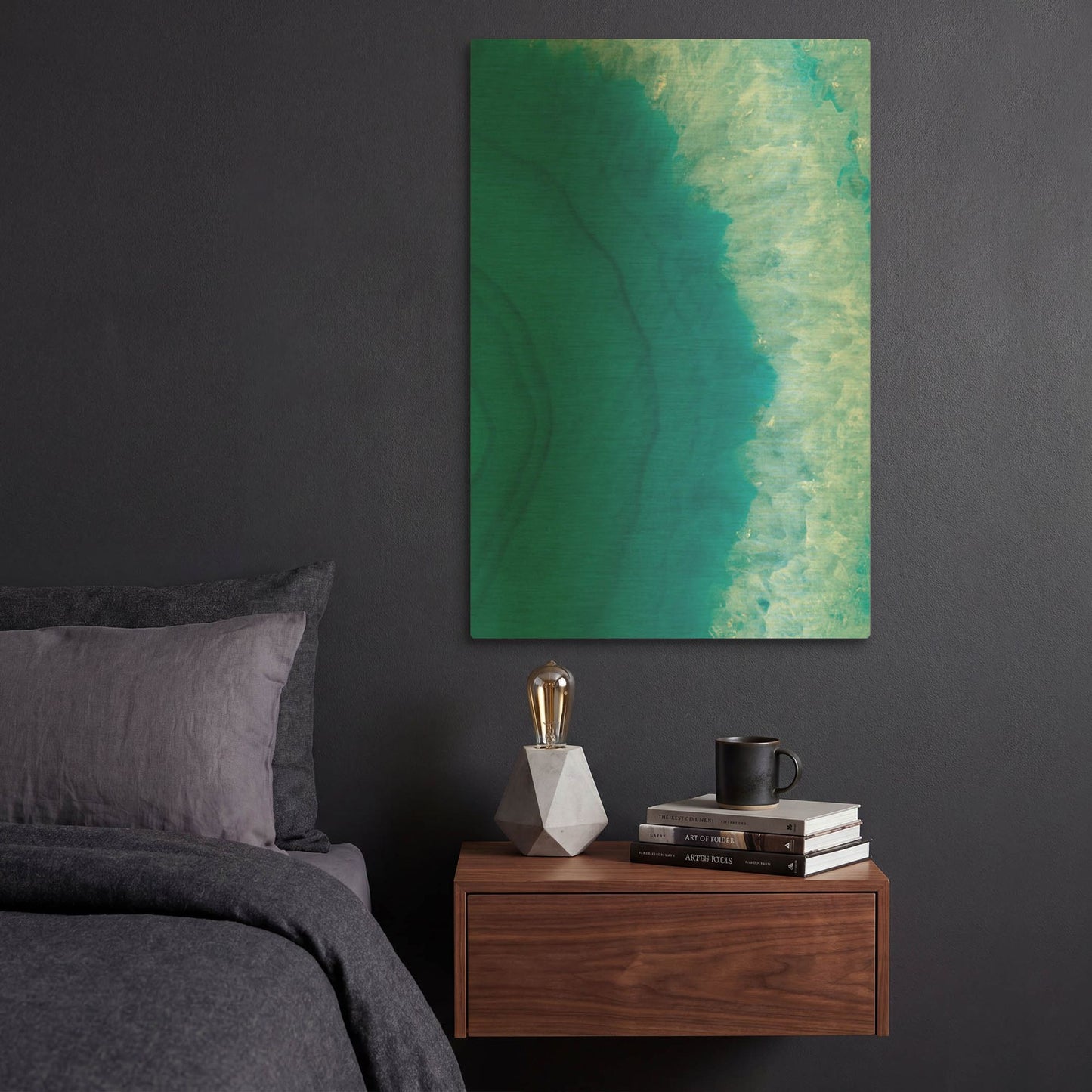 'Agate Geode II' By Wild Apple Portfolio Gold Metal Wall Art