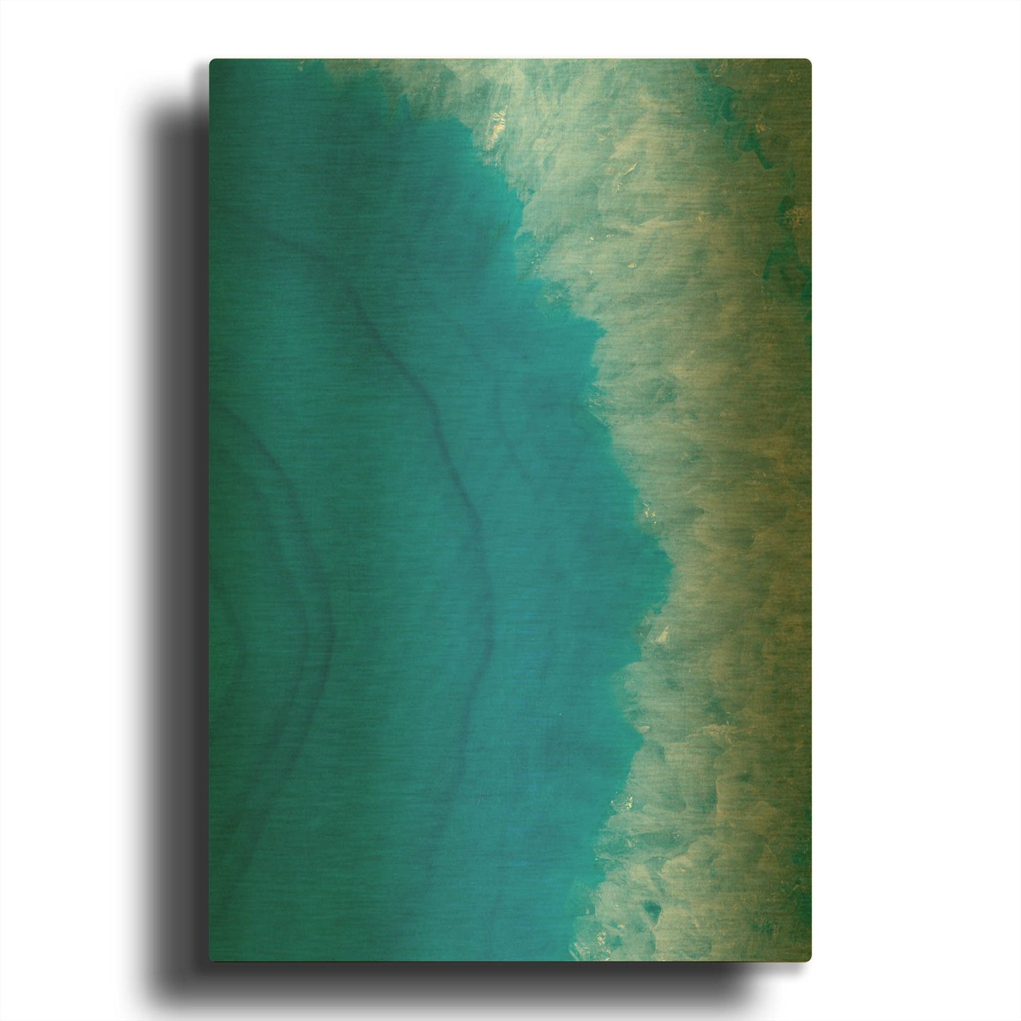 'Agate Geode II' By Wild Apple Portfolio Gold Metal Wall Art