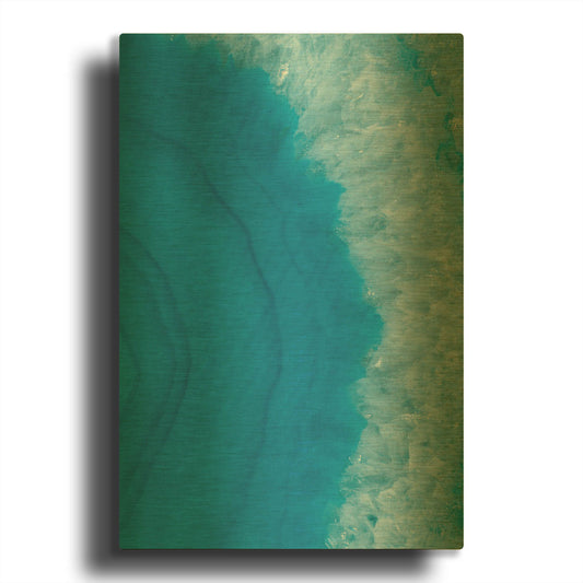 'Agate Geode II' By Wild Apple Portfolio Gold Metal Wall Art
