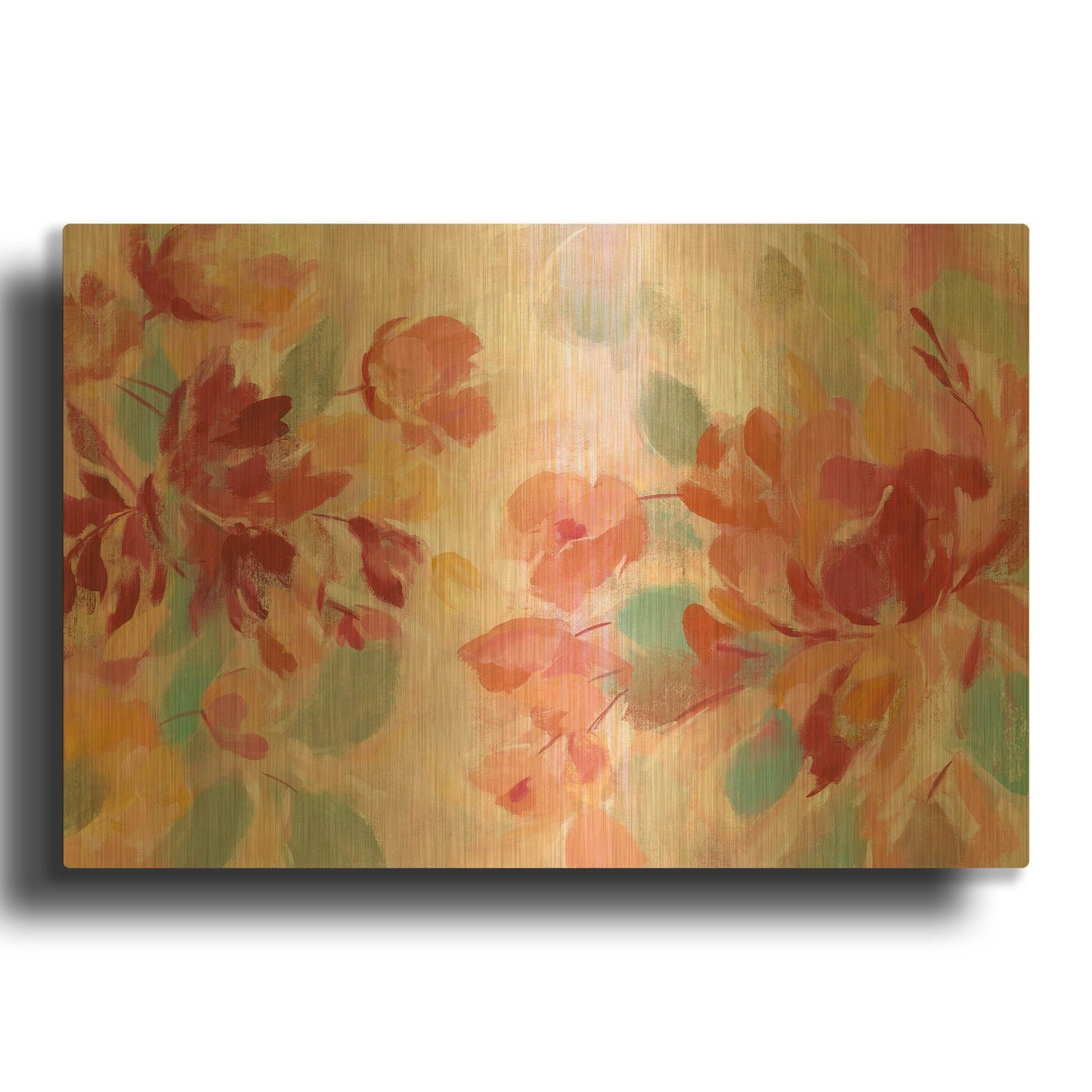 'Spring Galore I' By Silvia Vassileva Gold Metal Wall Art