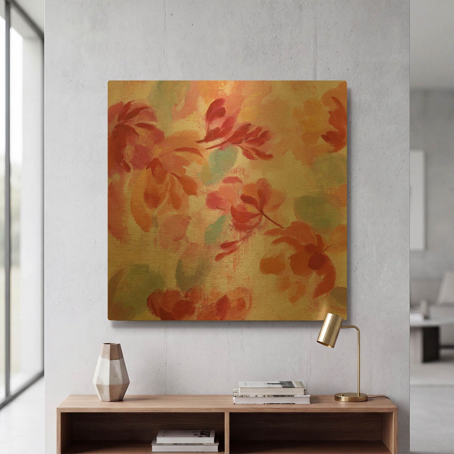 'Spring Galore II' By Silvia Vassileva Gold Metal Wall Art