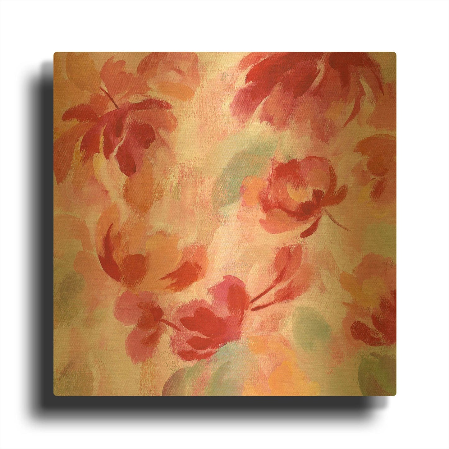'Spring Galore III' By Silvia Vassileva Gold Metal Wall Art