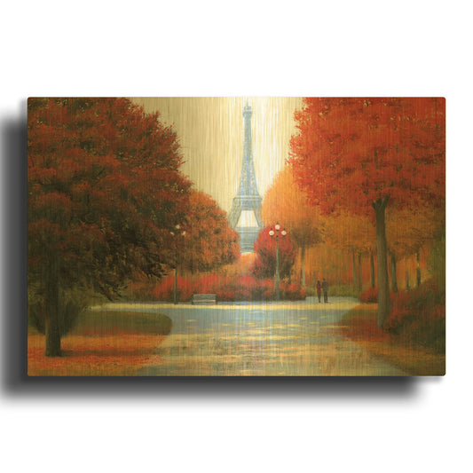 'Paris' By James Wiens Gold Metal Wall Art