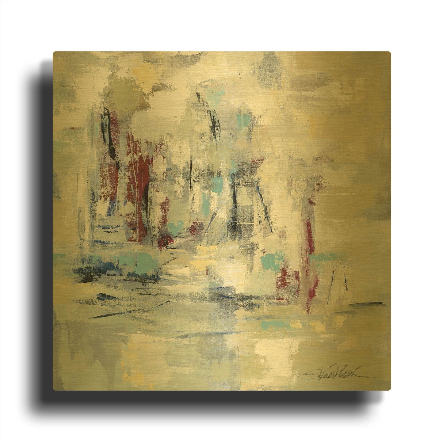 'Nautical Mood Spice' By Silvia Vassileva Gold Metal Wall Art