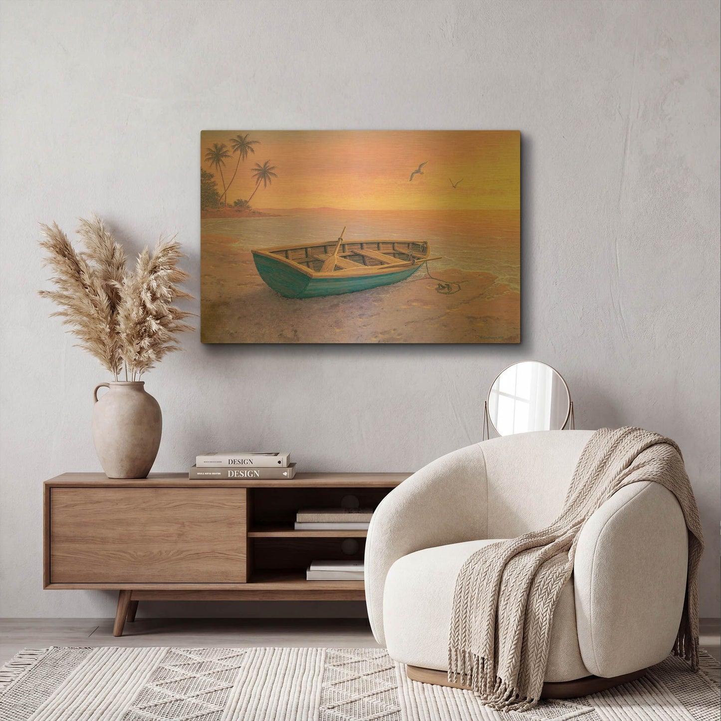 'Life Is But A Dream' By Richard Courtney Gold Metal Wall Art