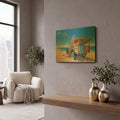 'The Good Ole Days' By Richard Courtney Gold Metal Wall Art