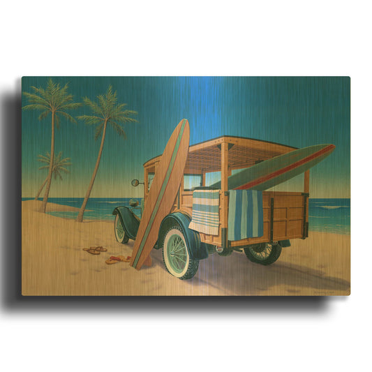 'The Good Ole Days' By Richard Courtney Gold Metal Wall Art